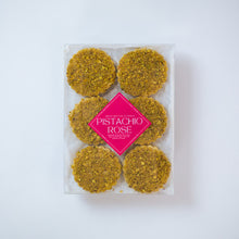 Load image into Gallery viewer, Pistachio Rose Shortbread Cookies
