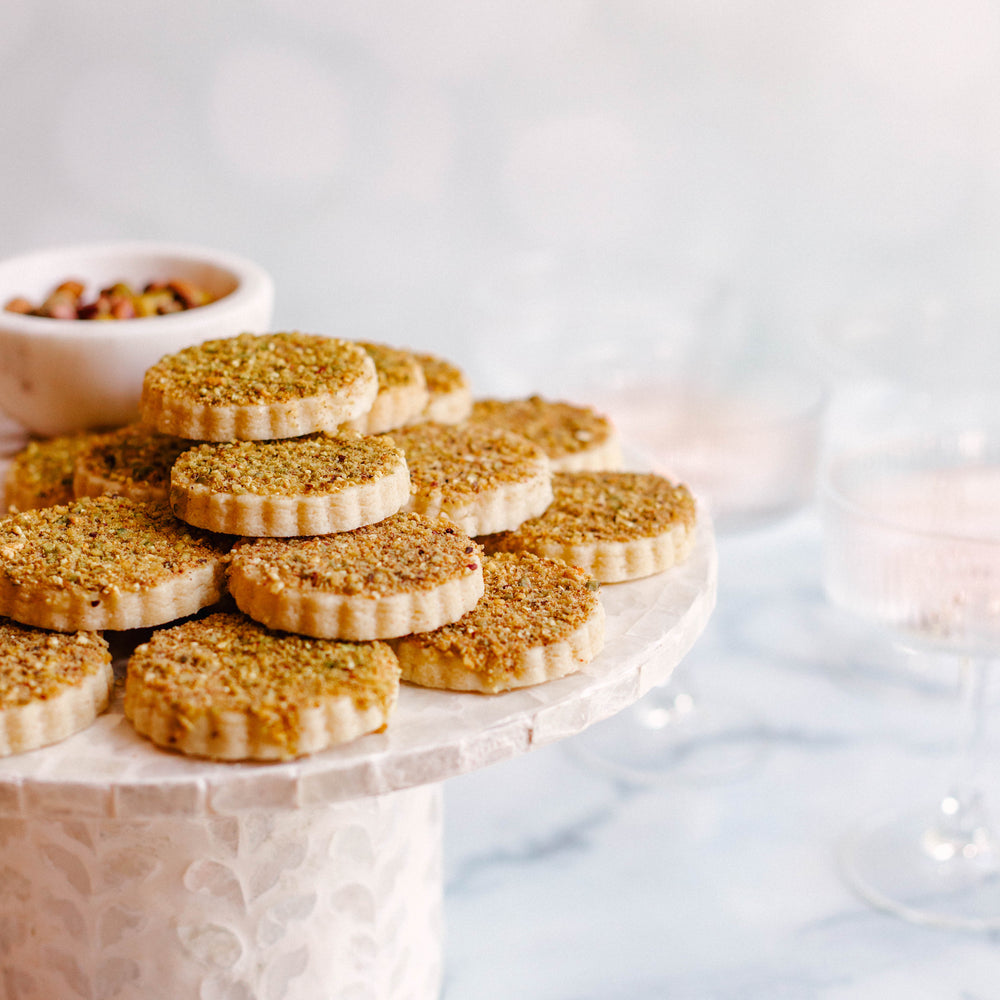 
                      
                        Pistachio Rose Shortbread Cookies
                      
                    